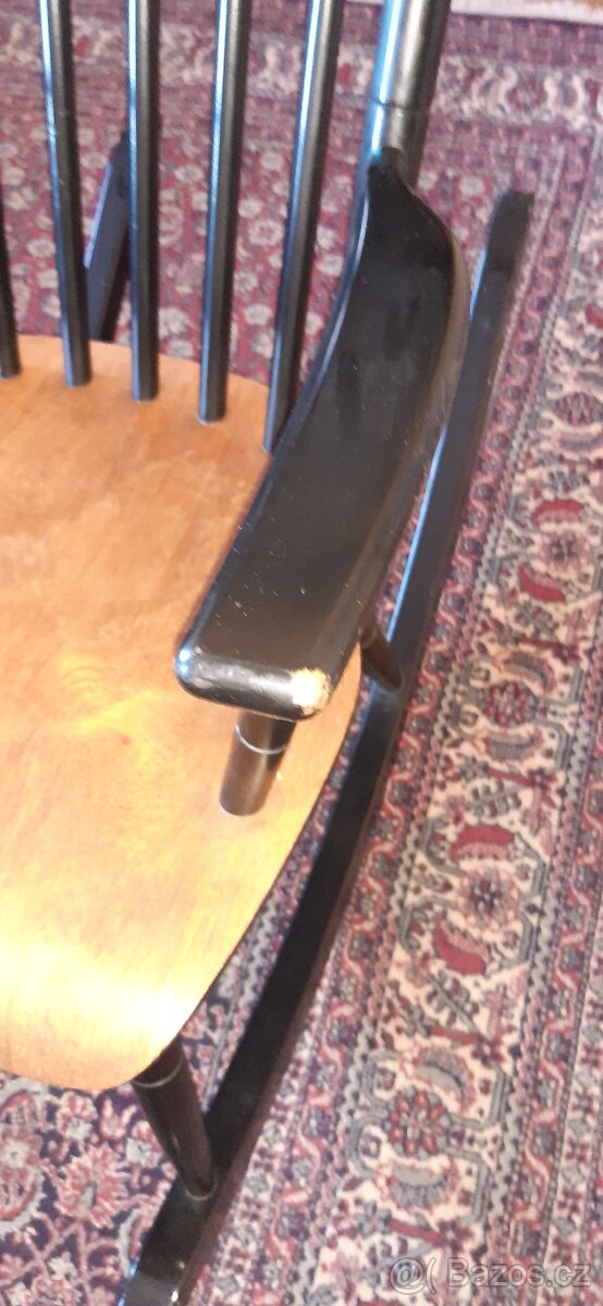 Finské dřevěné houpací křeslo - 5