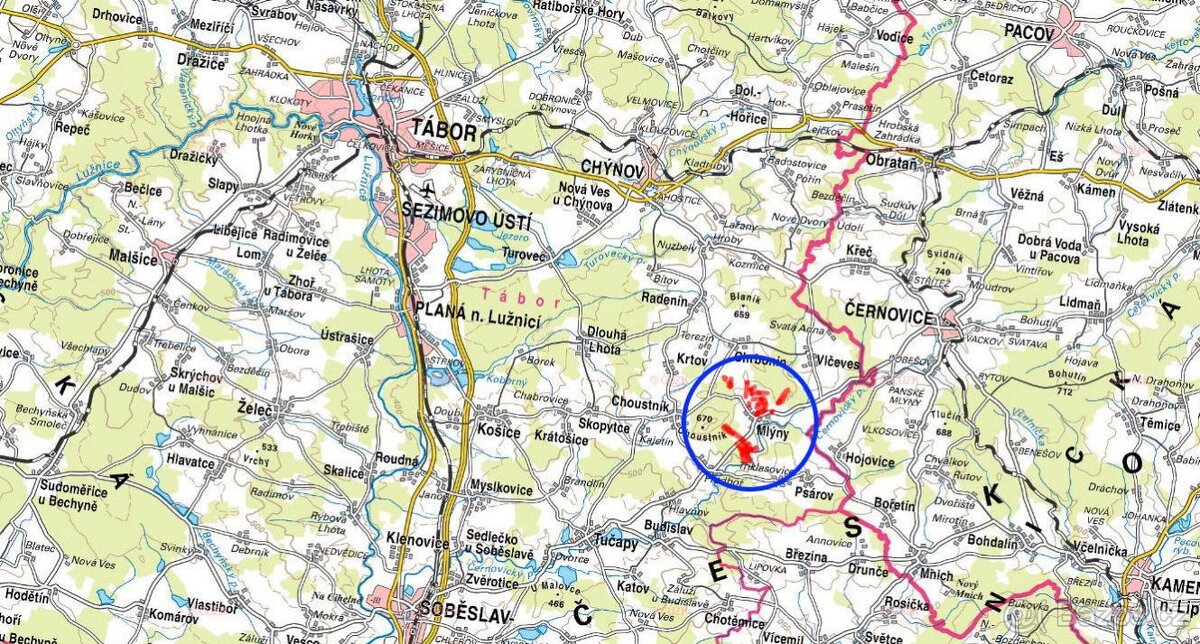 Zemědělská půda, prodej, Mlýny, Tábor - 5