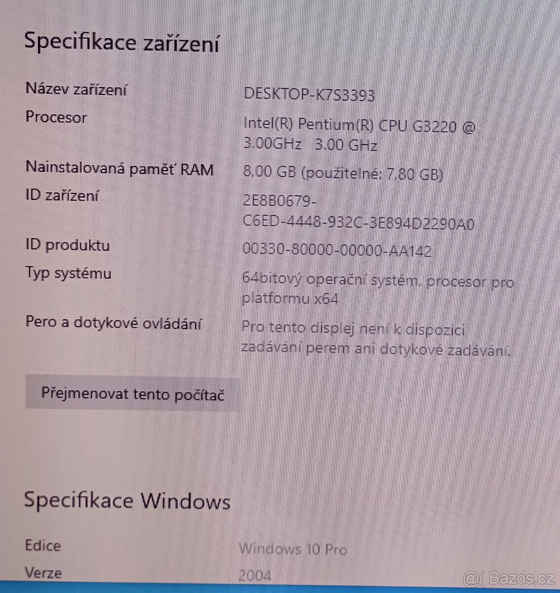 Stolní PC s monitorem, klávesnicí a myší - 5