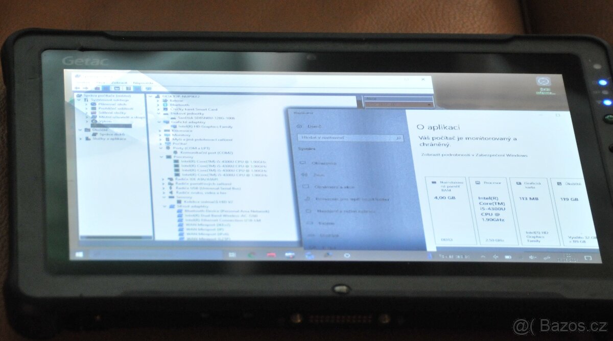 Vojenský/průmyslový tablet GETAC F110 Poškozený - 5