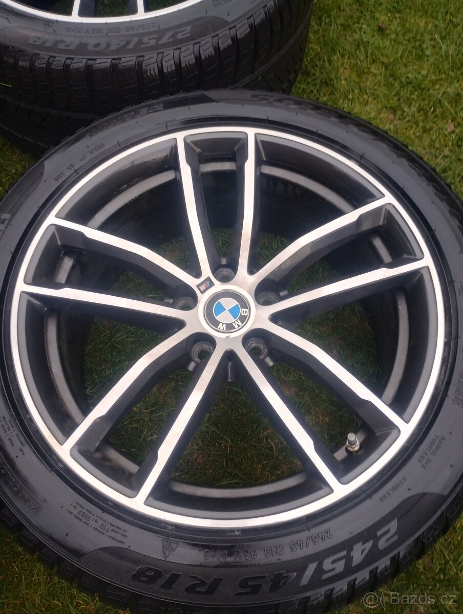 Zimní alu kola 5x112 R18 BMW 5 G30 G31 M-PAKET ORIGINAL - 5