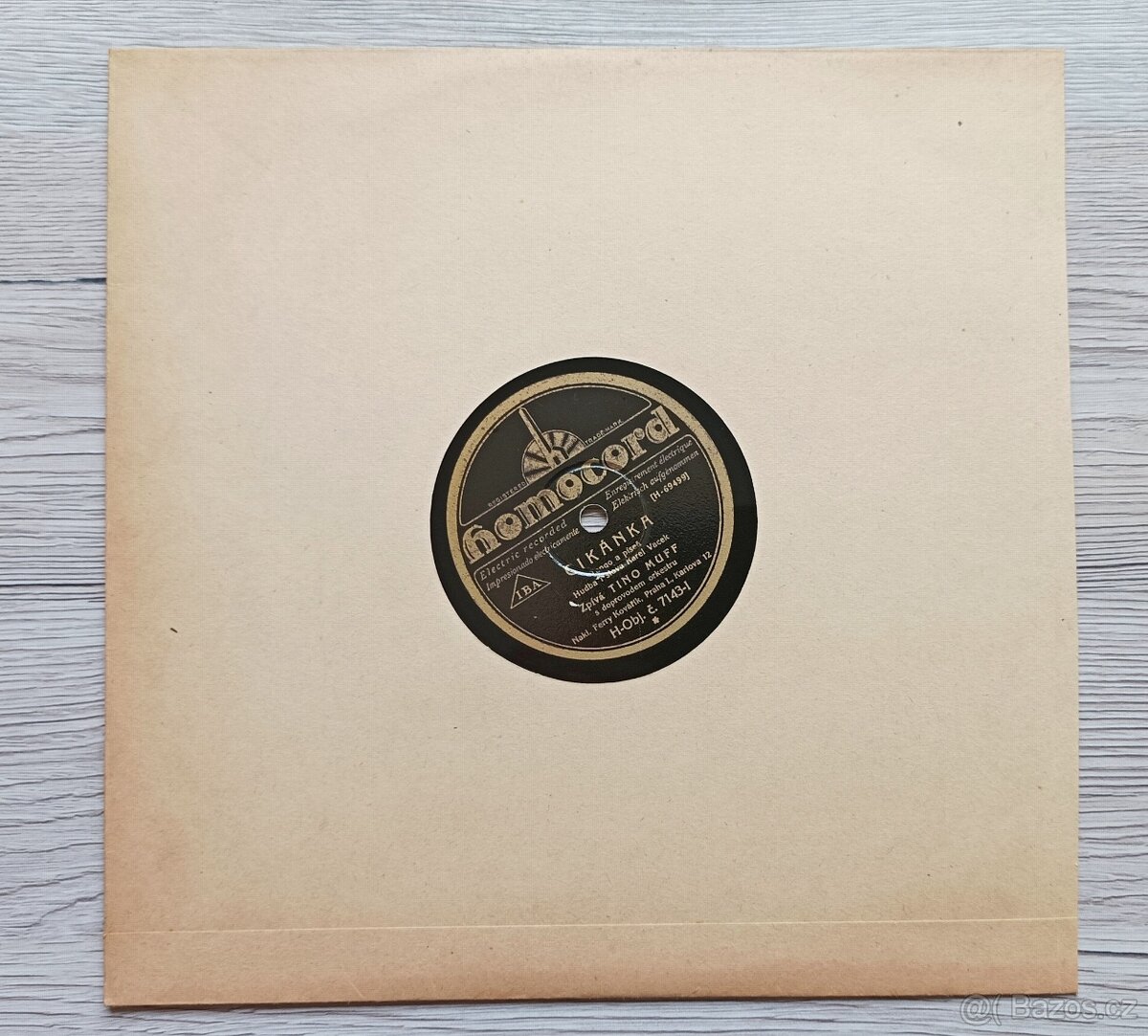 Šelaková gramodeska Cikánka z roku 1932 - 5