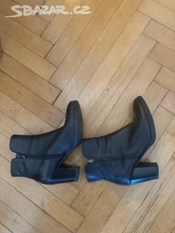 Dámské černé polokozačky vel. 39 - 5