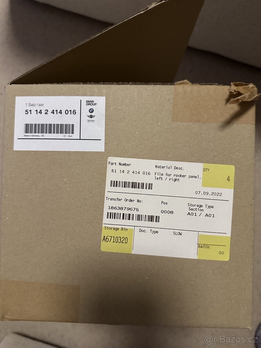 BMW M3 F80 M Performance folie nalepka - 5