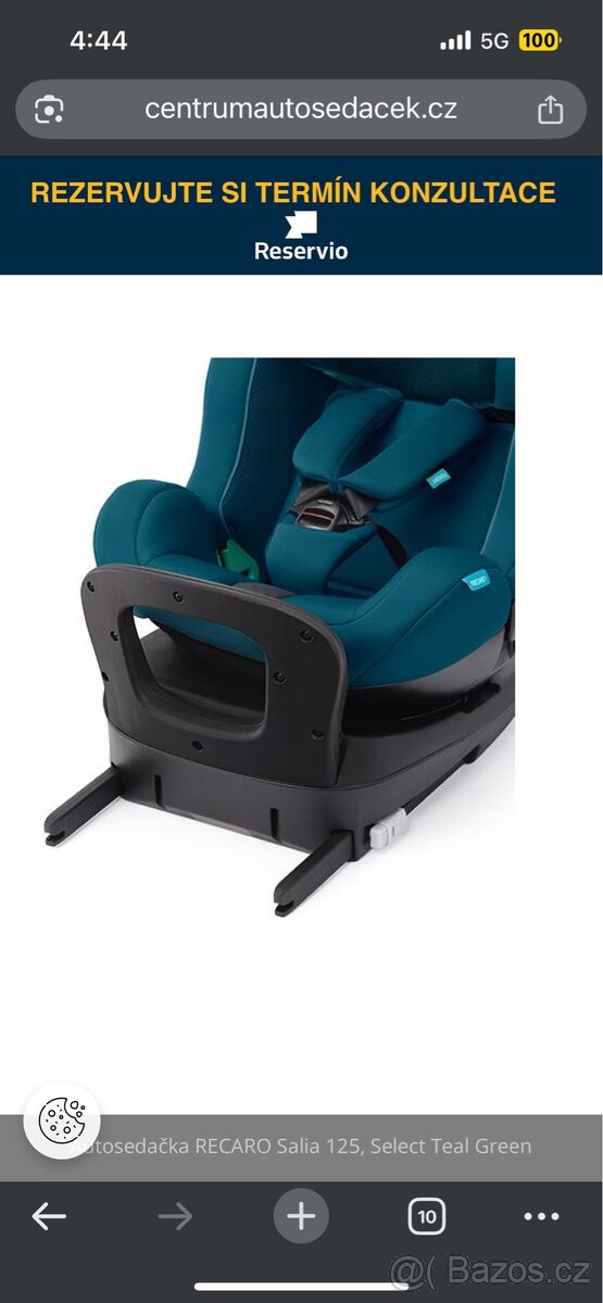 RECARO autosedačka,Salia 125 ,pěkný stav - 5