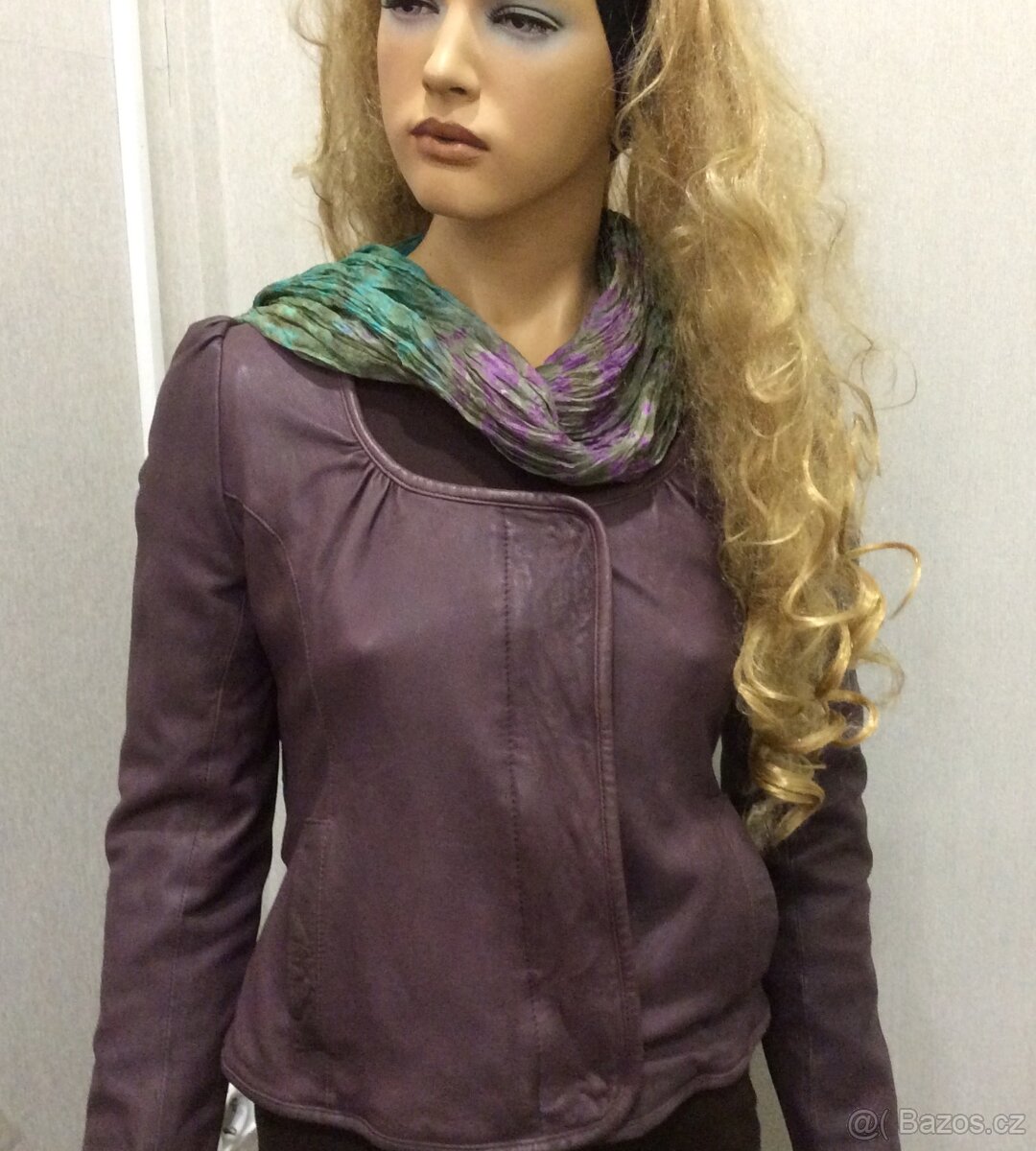 Krátká bunda Gold Case z přírodní kůže,100% authentic - 5