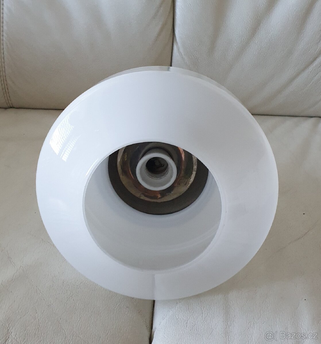 Retro lustr s bílým stínítkem - 5