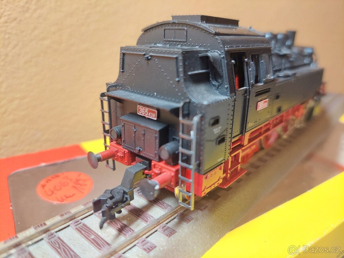 H0 Fleischmann Parní lokomotiva ČSD 365.4 s obalem - 5