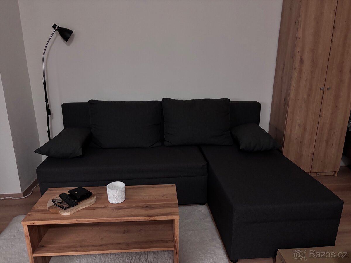 Černo-šedá sedací souprava/gauč - 5