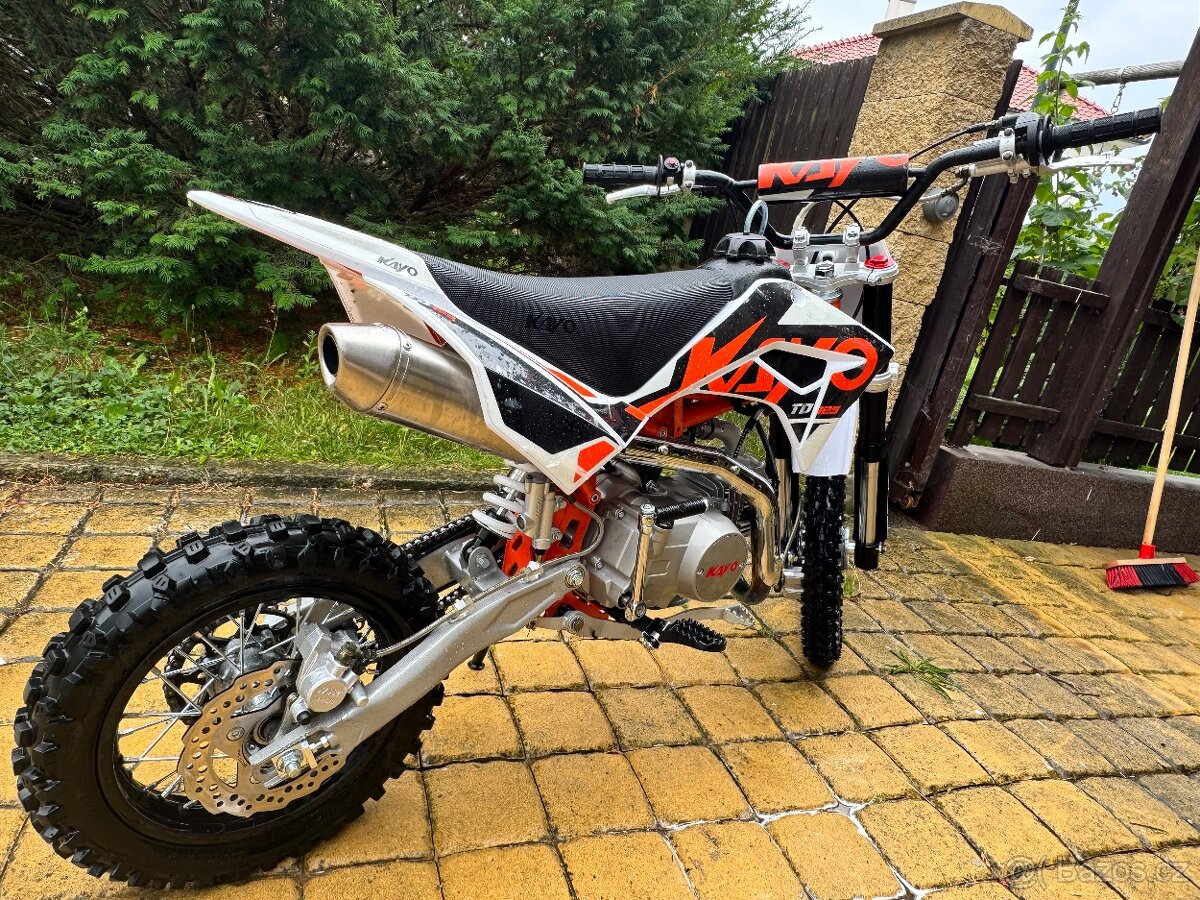 Pitbike Kayo TD125, 10mth, motor jen 3mth