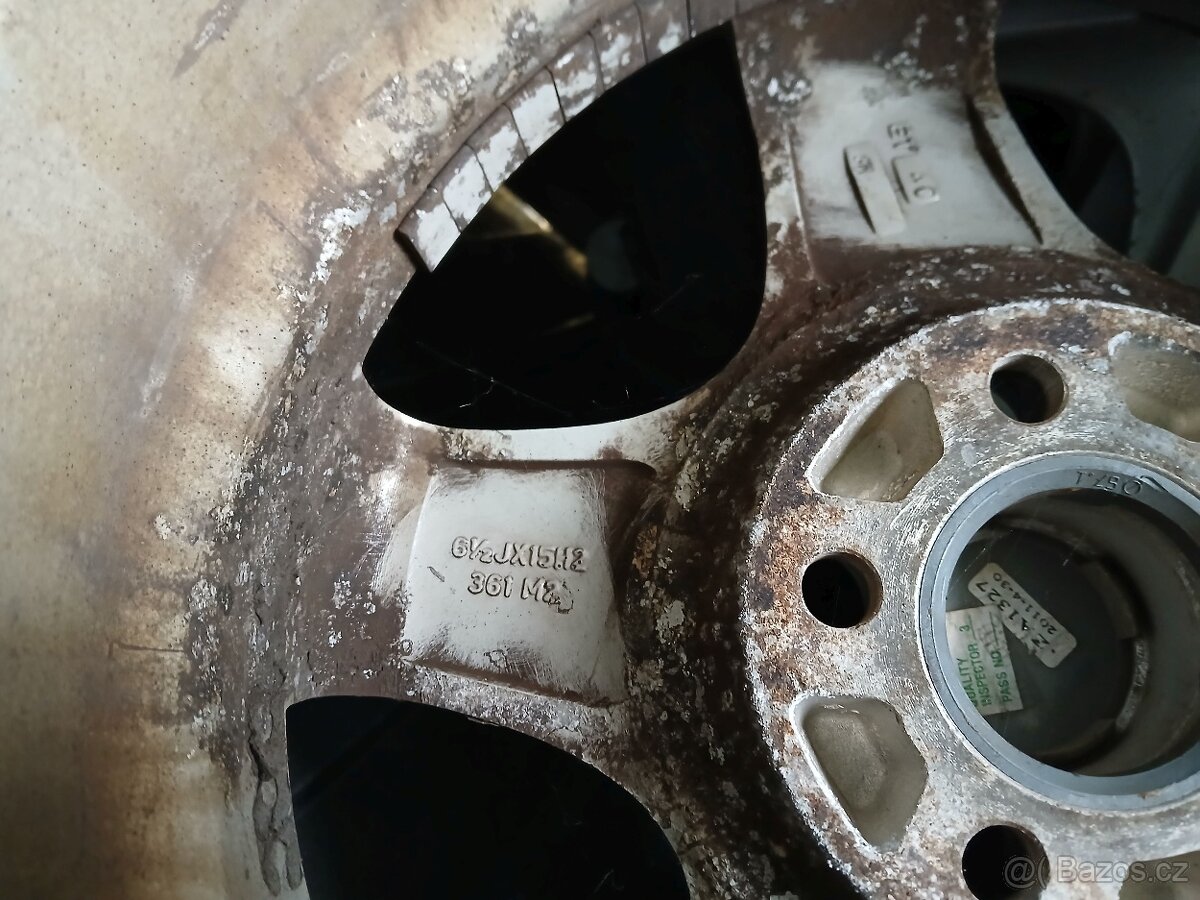 ALU kola ENZO 5x100 + zimní pneu 185/55 R15 - 5