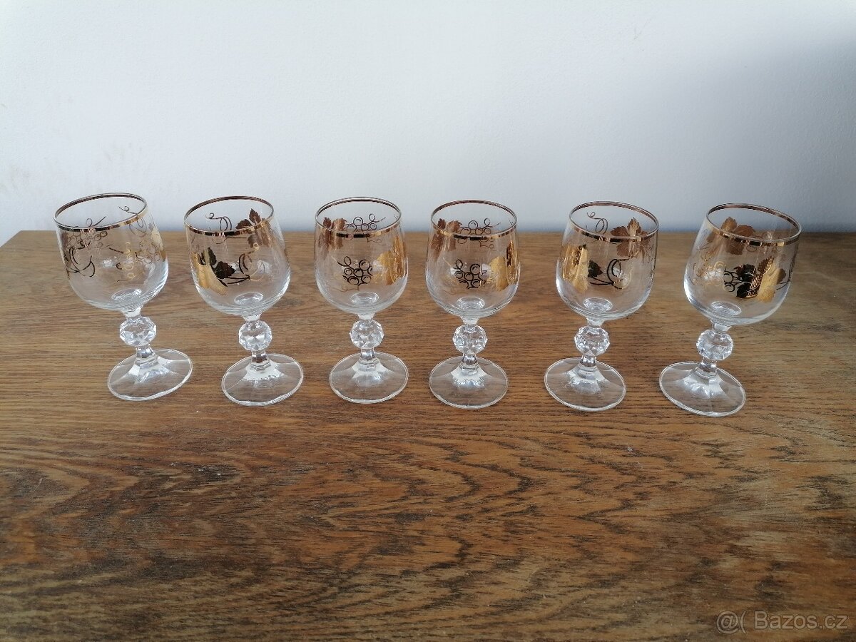 Sady skleničky na víno, likér, whisky - více ve fotkách - 5