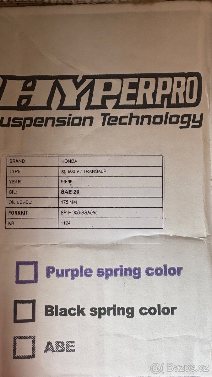 progresivní pružiny Honda XL600V Transalp - 5