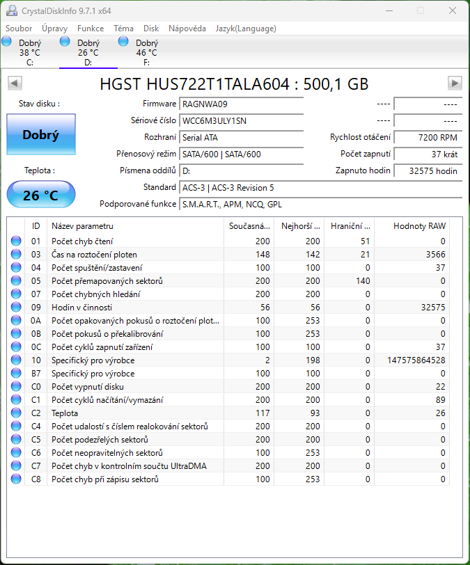 HDD Western Digital Ultrastar 500 GB DC HA210 - 5