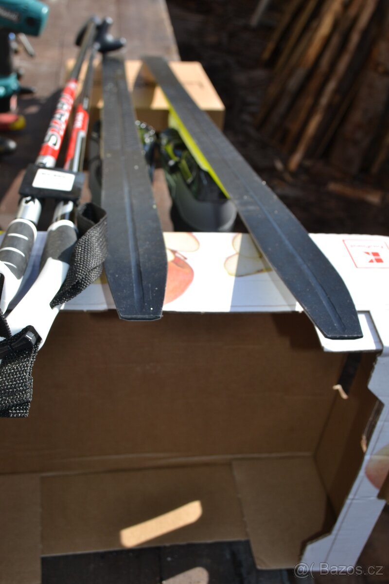 dětské běžky 130 cm s protismykem vazko SNS boty 33 - 5