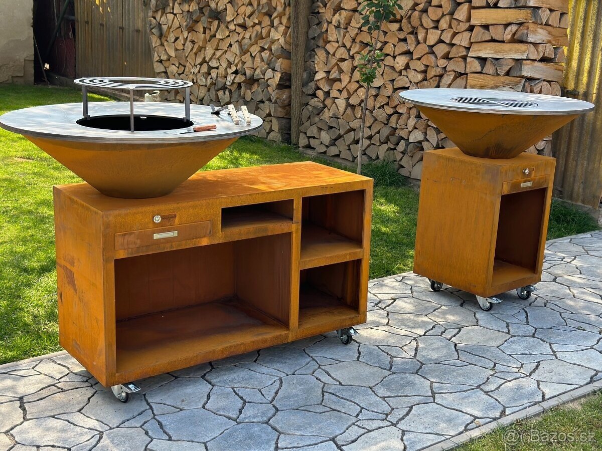 Prodán nový zahradní Gril z Cortenu - 5