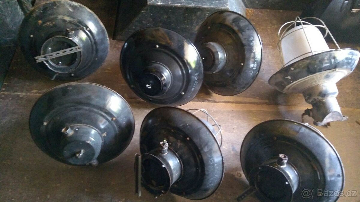 Industriální lampa smaltovaná - 5