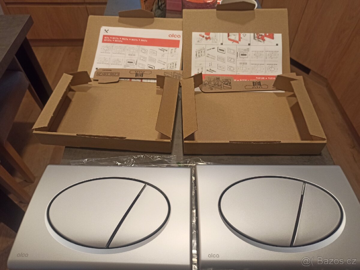 Splachovací tlačítko pro WC AlcaPlast chrom-mat. - 5