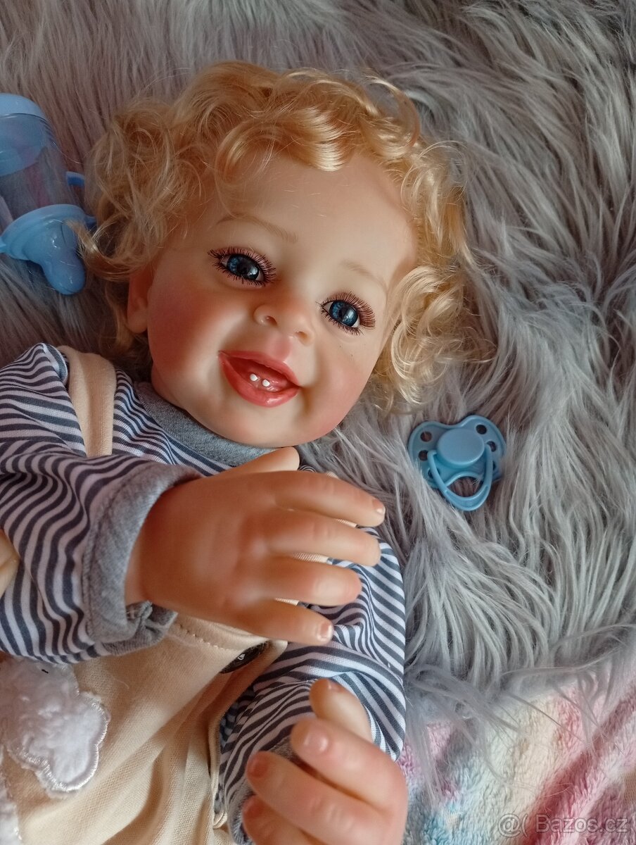 Realistická Reborn panenka chlapeček - 5