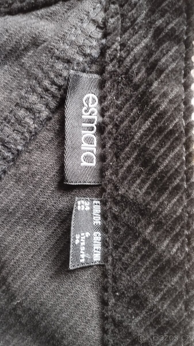 Manšestrová sukně s laclem - 5