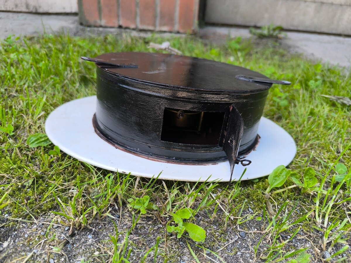 Starožitné smaltované kuchyňské hodiny - 5