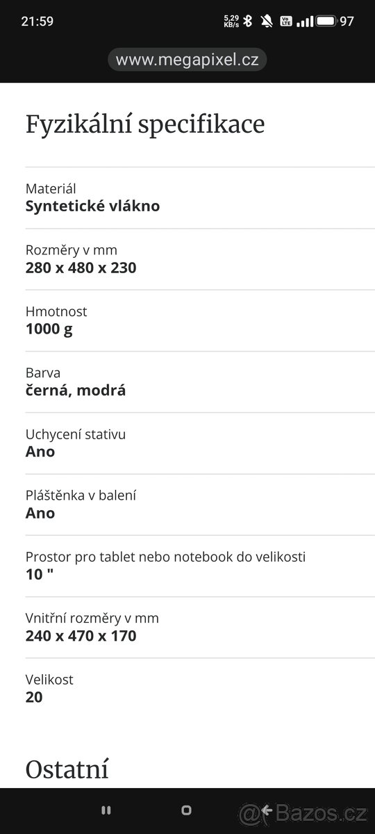 Tenba Solstice 20L Backpack černý - 5