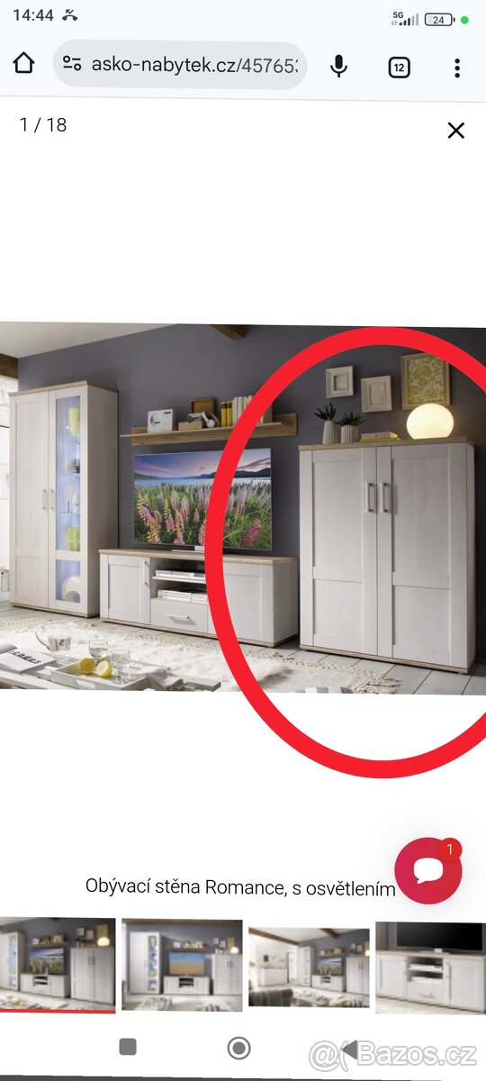 Obývaci stěna Romance - 5