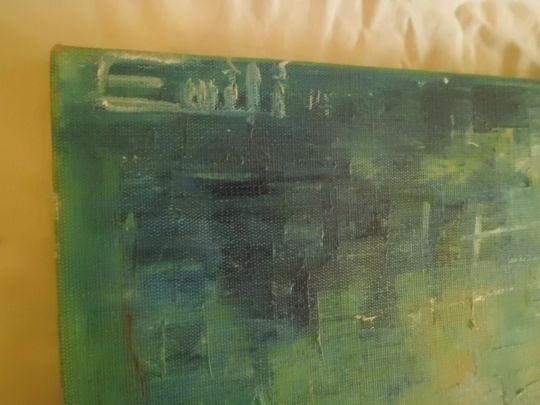 Zajímavý Obraz - Abstraktní Umění -OLEJ - Obličej - Signován - 5