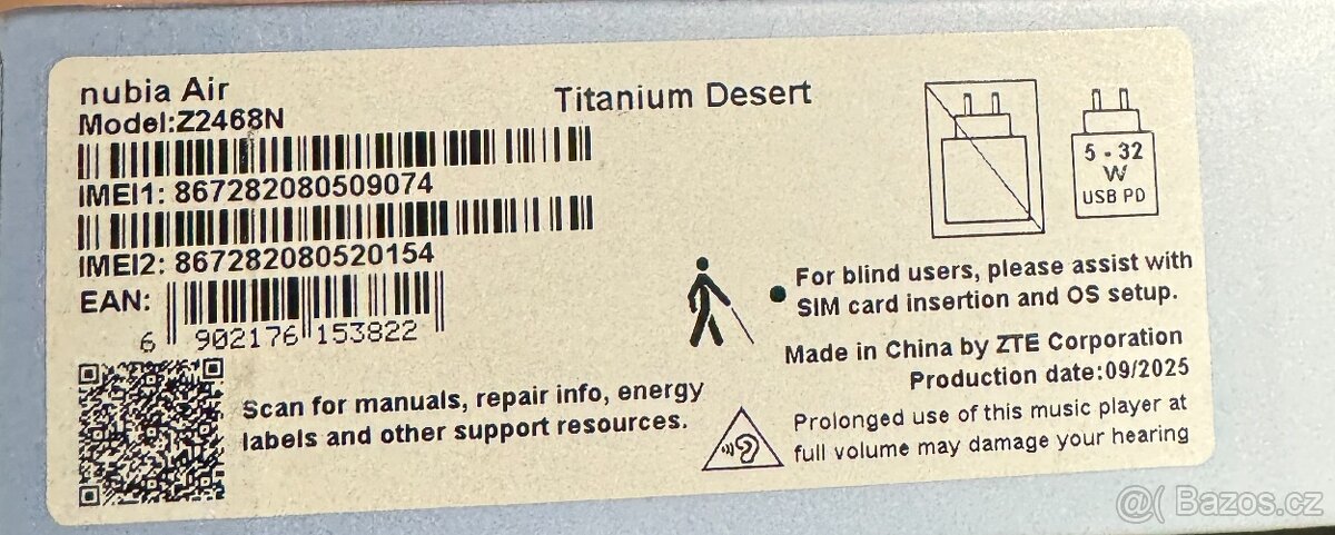 ZTE Nubia Air 5G 8GB RAM/256GB - zlatý - 5