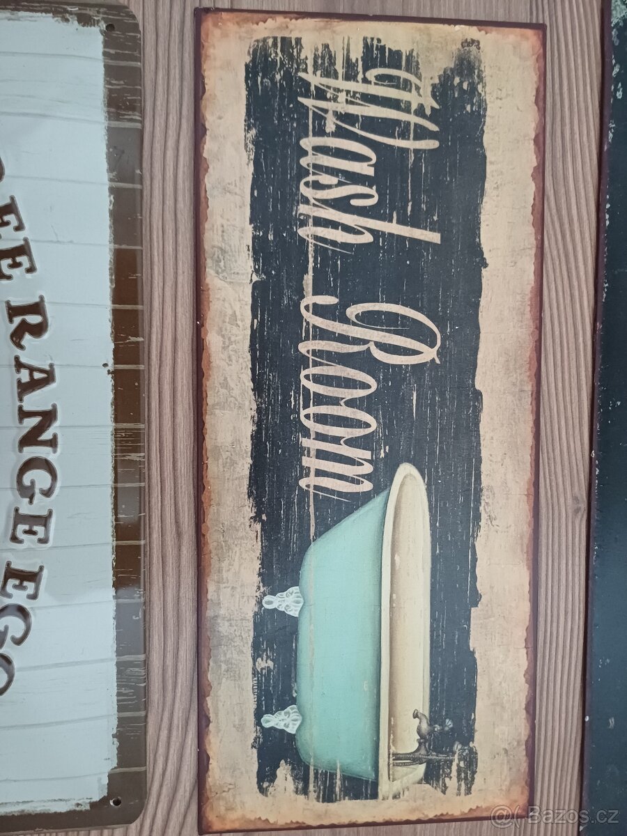 Plechové obrázky/dekorace - 5