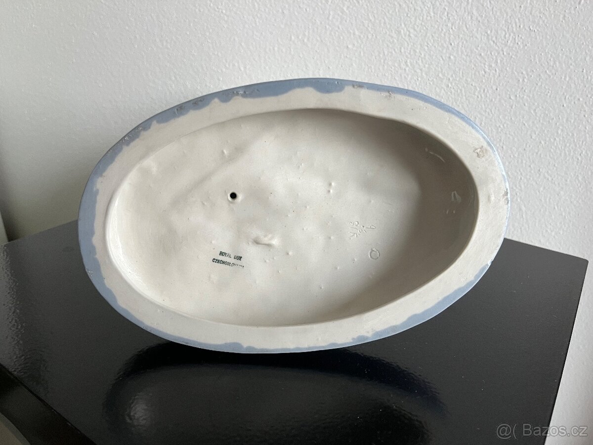 Art Deco socha, akt Elly Strobach, Royal Dux - 5