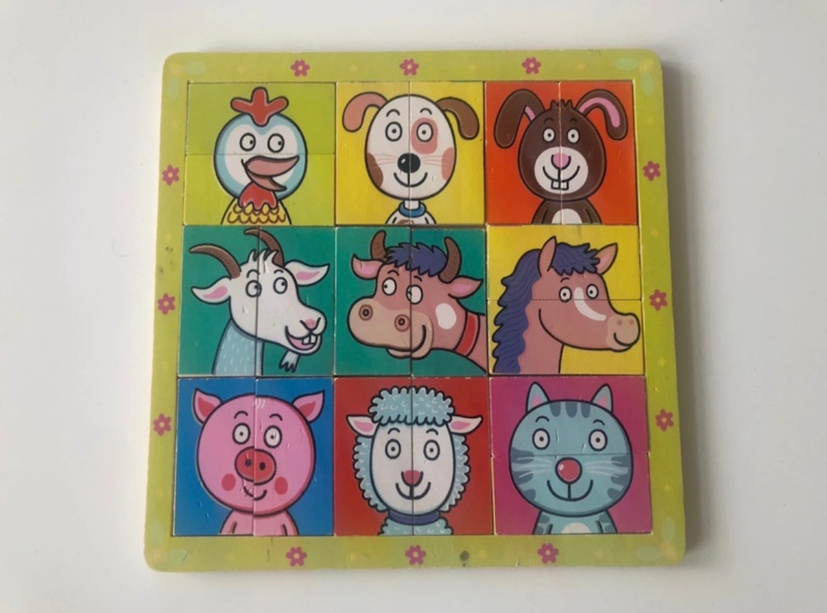 Dřevěné vkládačky a knížka Lev Lumba - 5