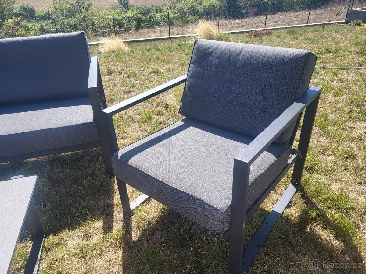 Zahradní sestava VONGE 5 osob černá - 5