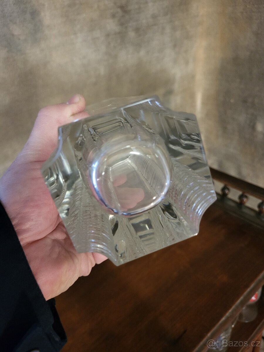 Skleněná váza Václav Hanus 60.léta - 5