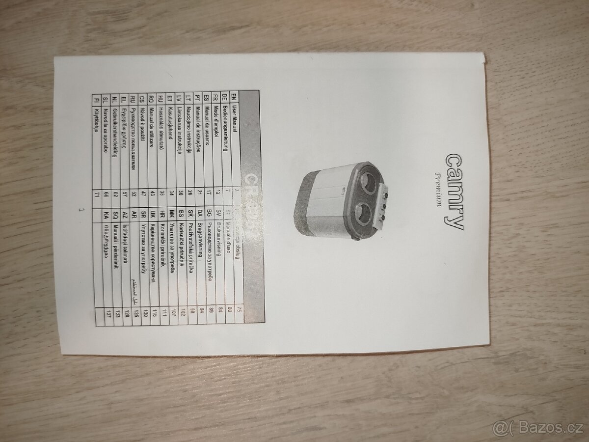 Ruční pračka Camry Premium CR 8052 - 5