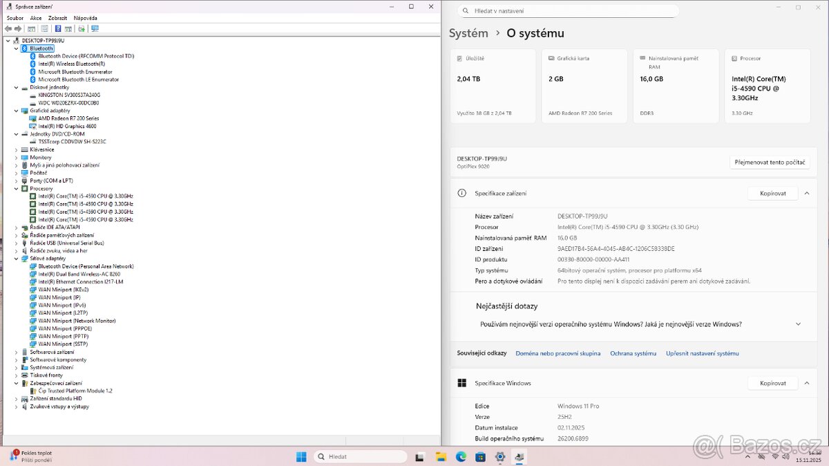 Dell Optiplex 9020 MT v top výbavě (i5, 16GB, 2TB, ATI R7) - 5