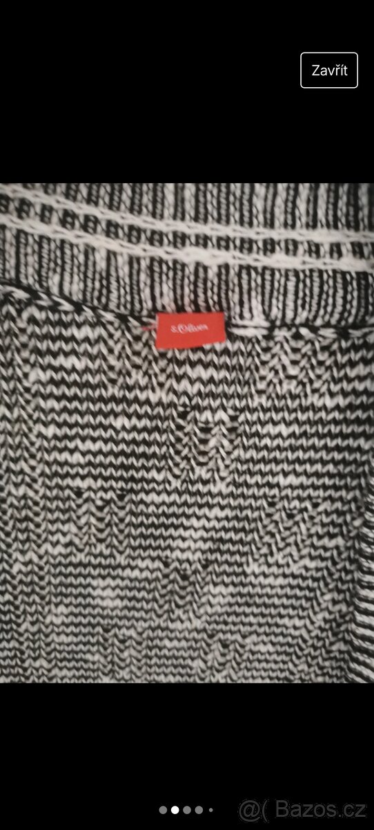 Dámsky černobílý kardigan S. Oliver - 5