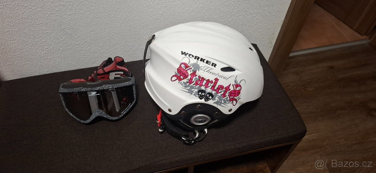 Lyzarska helma worker 48-52 + bryle - 5