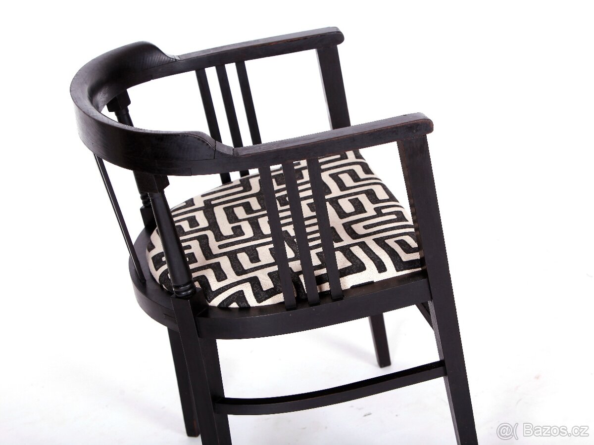 Přečalouněné starožitné křesílko, židle. - 5