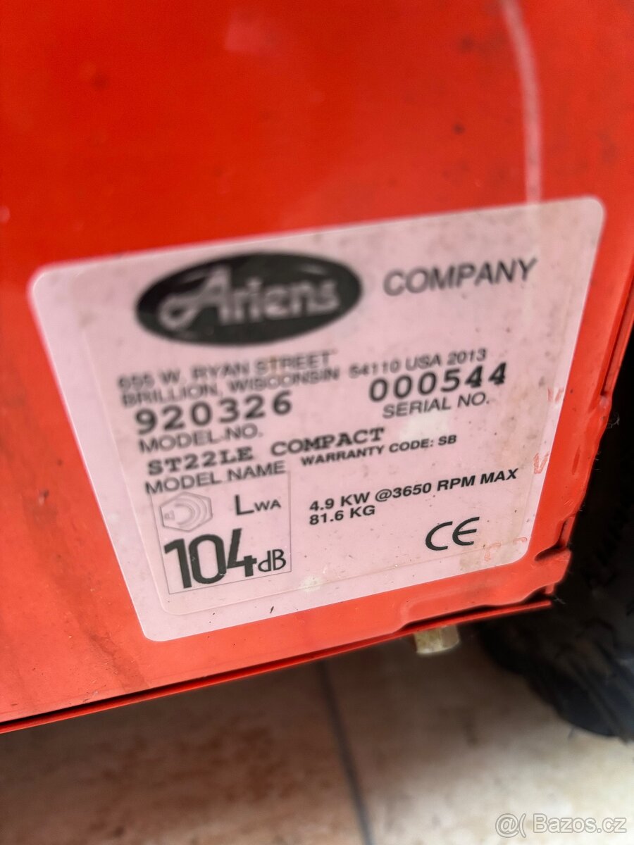 Sněhová fréza použitá jednou - 5