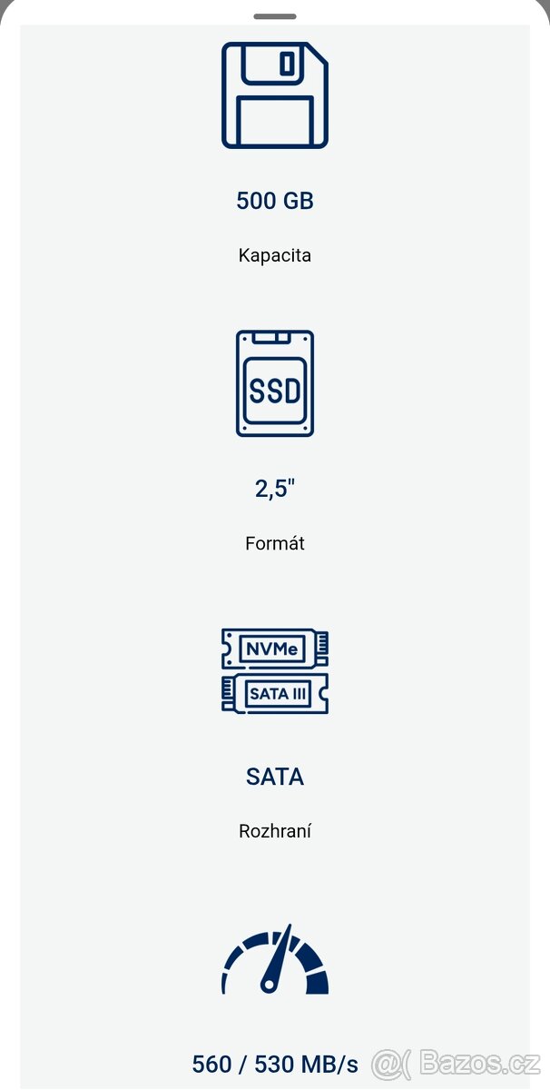SSD Samsung 500Gb 5/2022 - 5