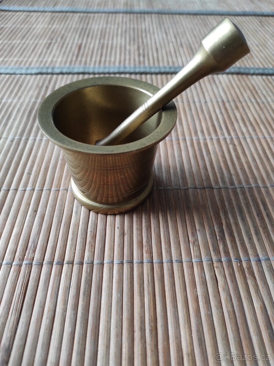 Hmoždíř mosazný - retro - 5