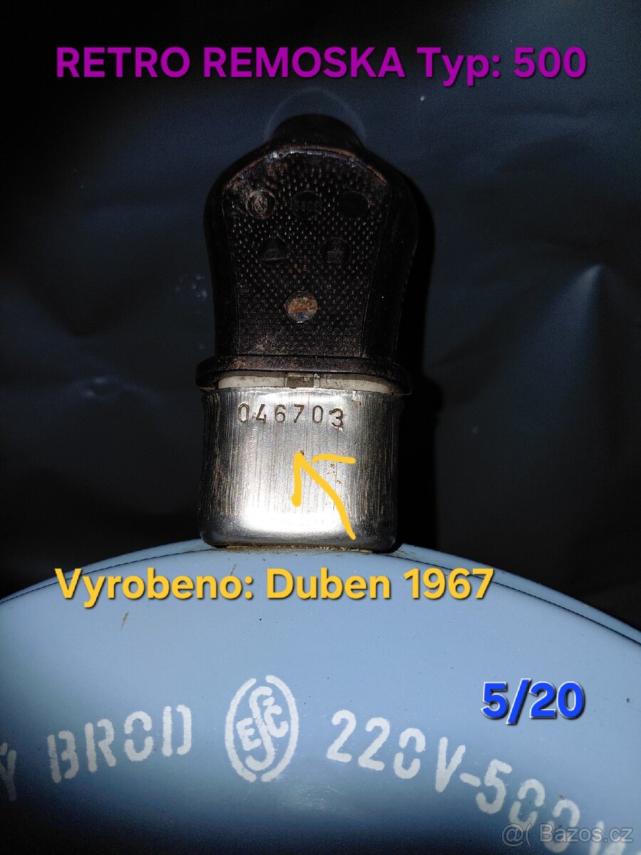 Sběratelský unikát: Retro Remoska (1967) Typ 500 - 5