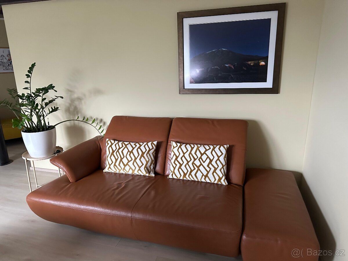 Kvalitní sedací souprava / gauč z pravé kůže - 5