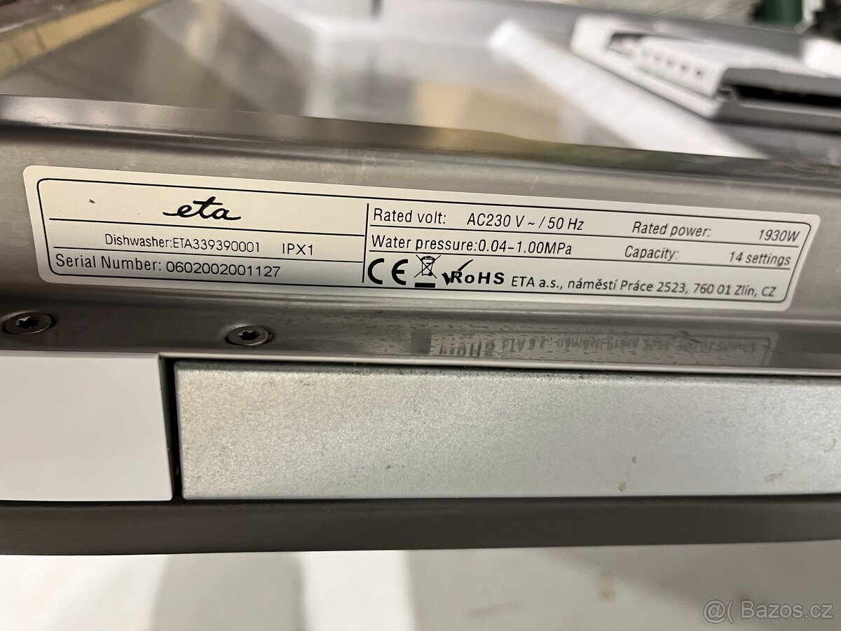 Myčka ETA 33939001 - 5
