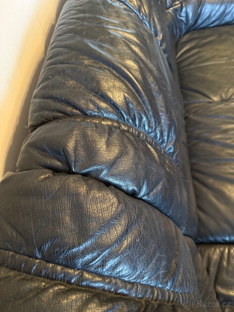 Kožená rohová sedačka - 5