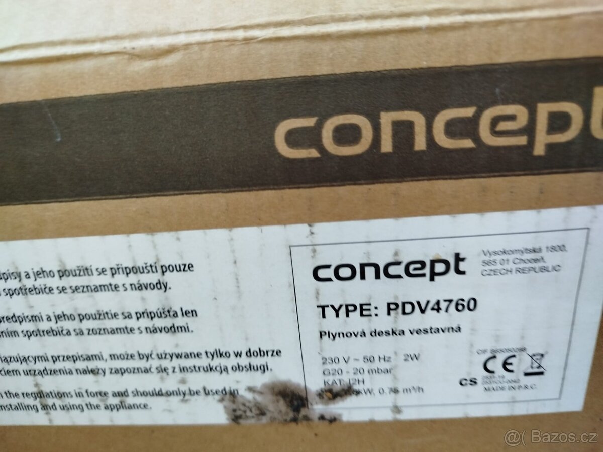 Nová plynová deska zn.Concept - 5