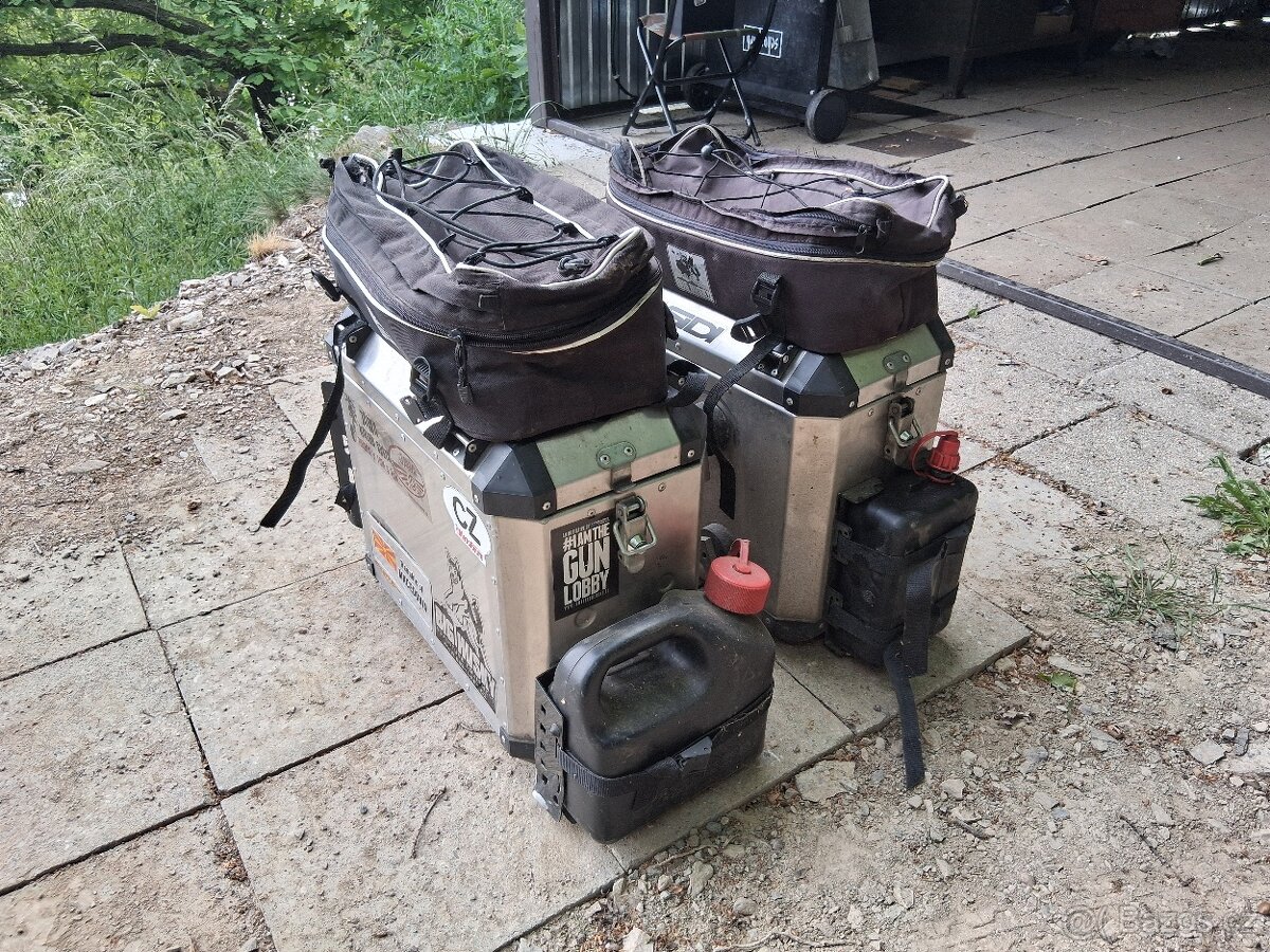 Hliníkové kufry na motorku Big husky