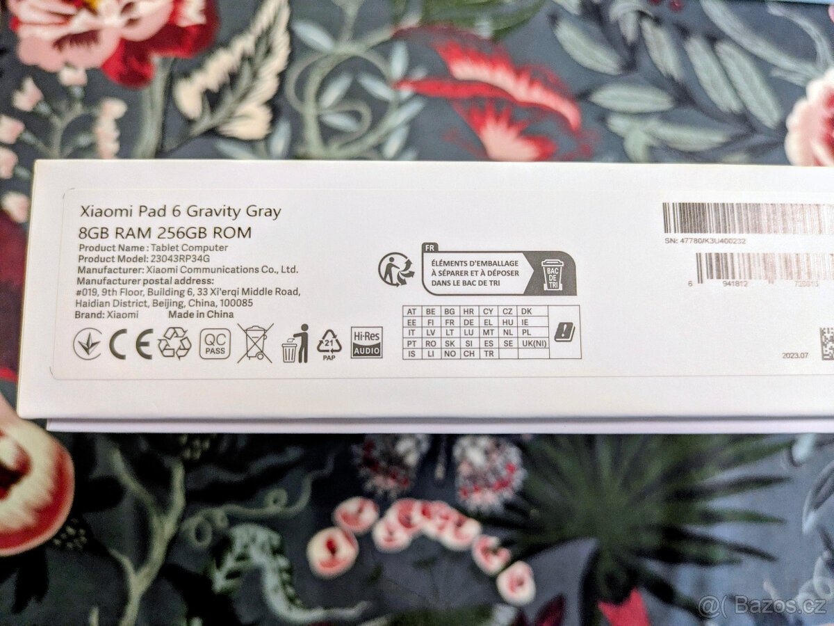 Xiaomi Pad 6, 8+256, šedý, 2x obal, skvělý stav - 5