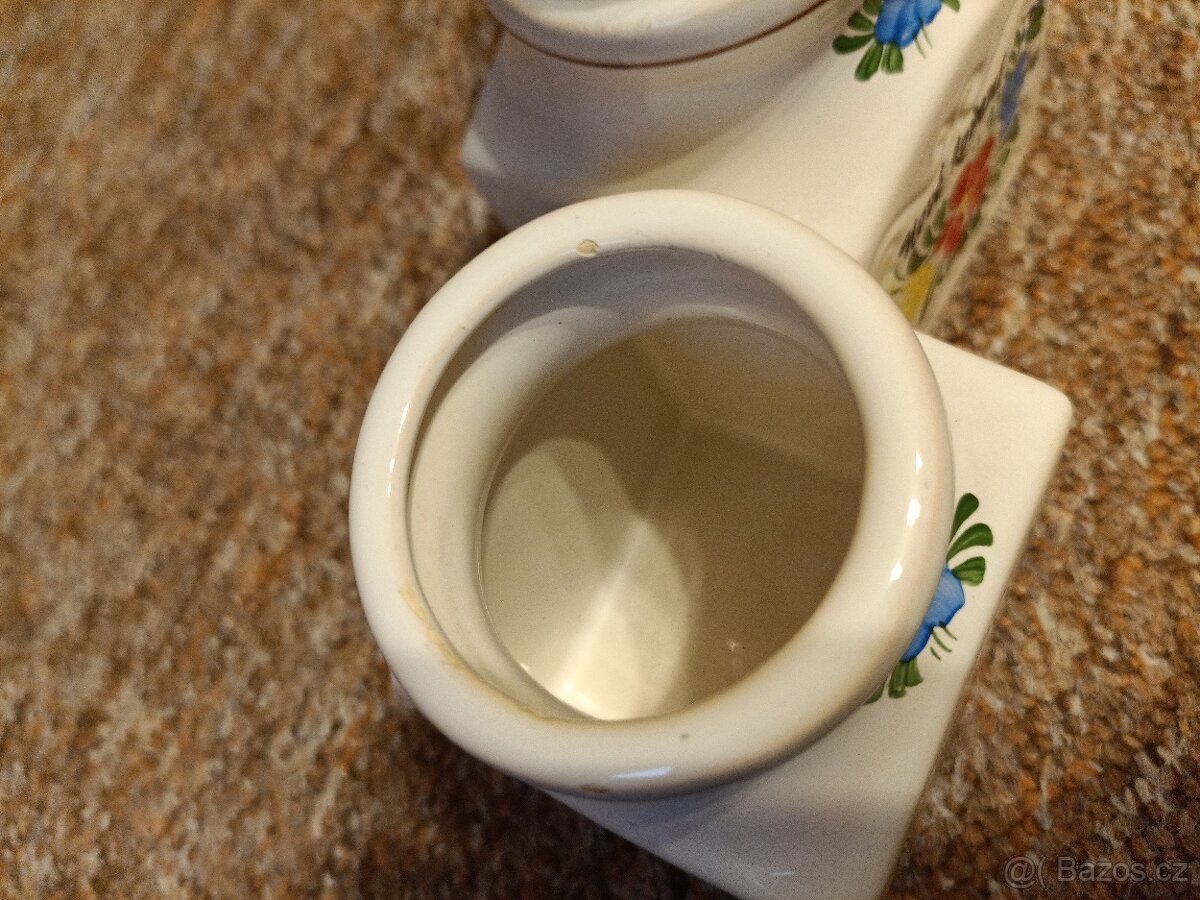 Kořenky malované 7x7x v. 10cm s korkovým uzávěrem - 5